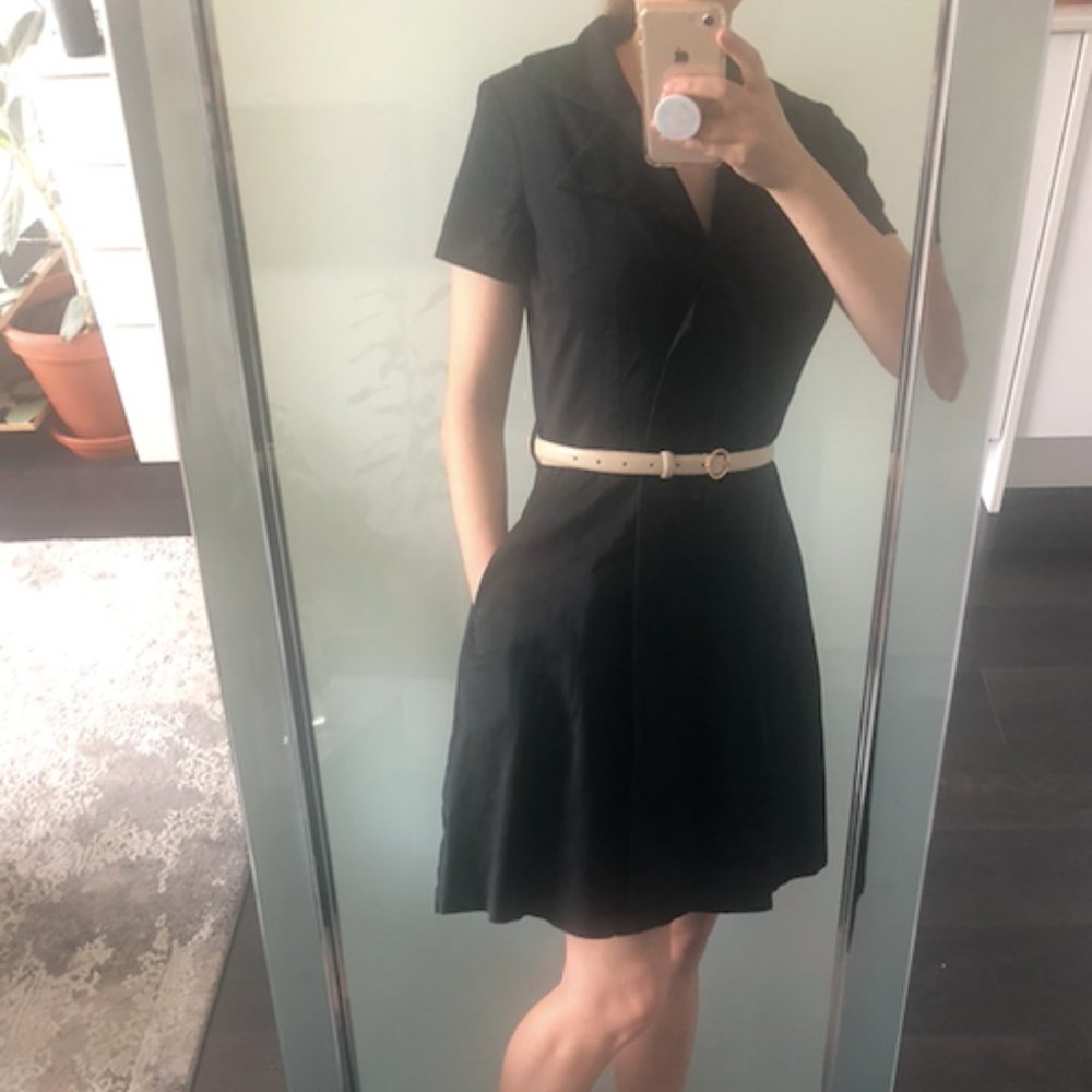 Black Vintage-Style Cocktail Dress